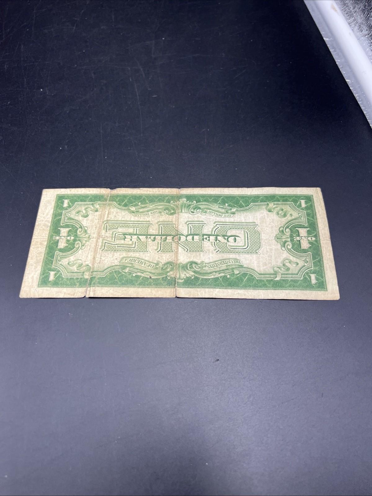 1928 $1 One Dollar Funny Back US Silver Certificate Blue Seal Cull Very Circ #09