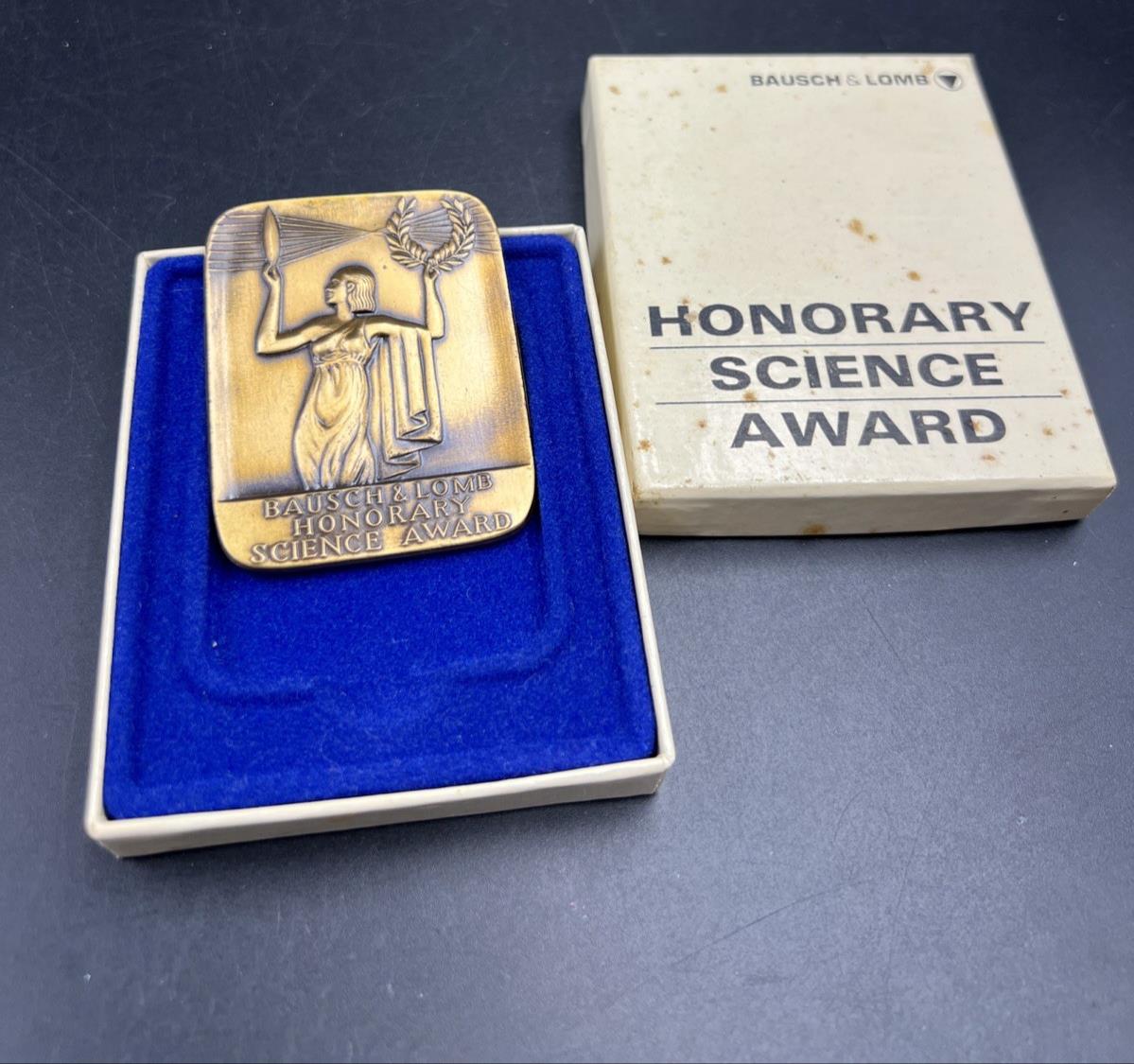 Bausch & Lomb Honorary Science Award Bronze Medal in Box