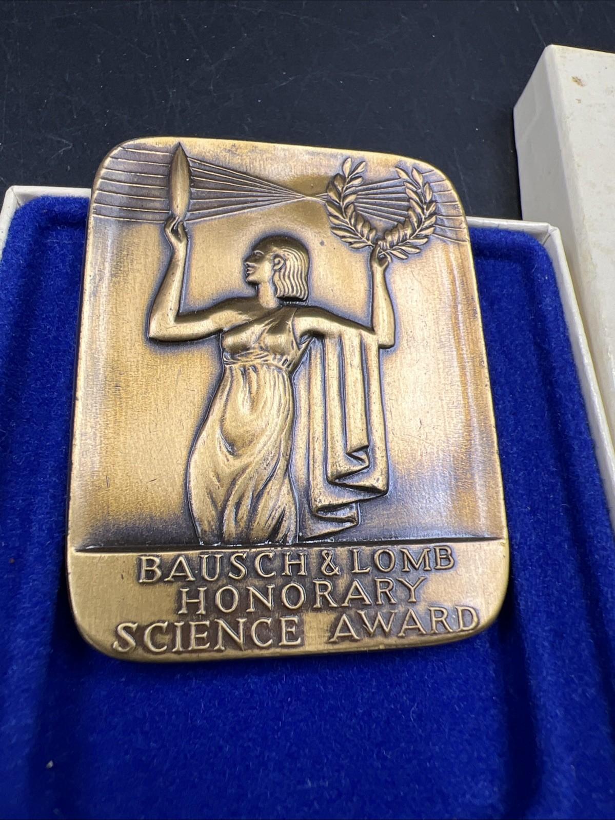 Bausch & Lomb Honorary Science Award Bronze Medal in Box