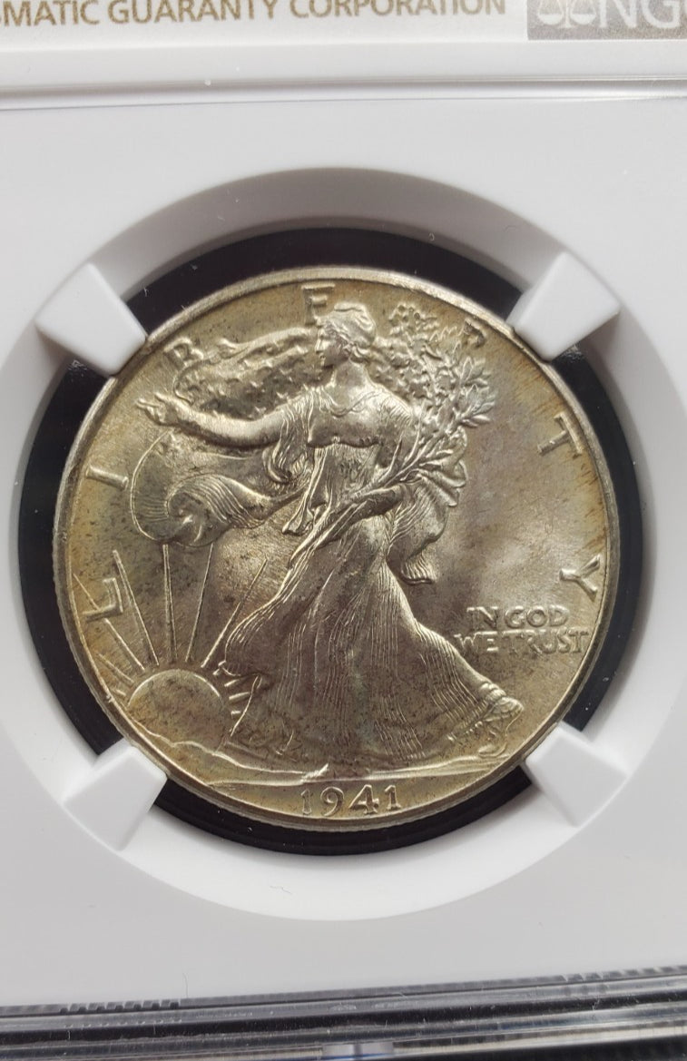 1941 P 50c Walking Liberty Half Dollar NGC MS67 + CAC
