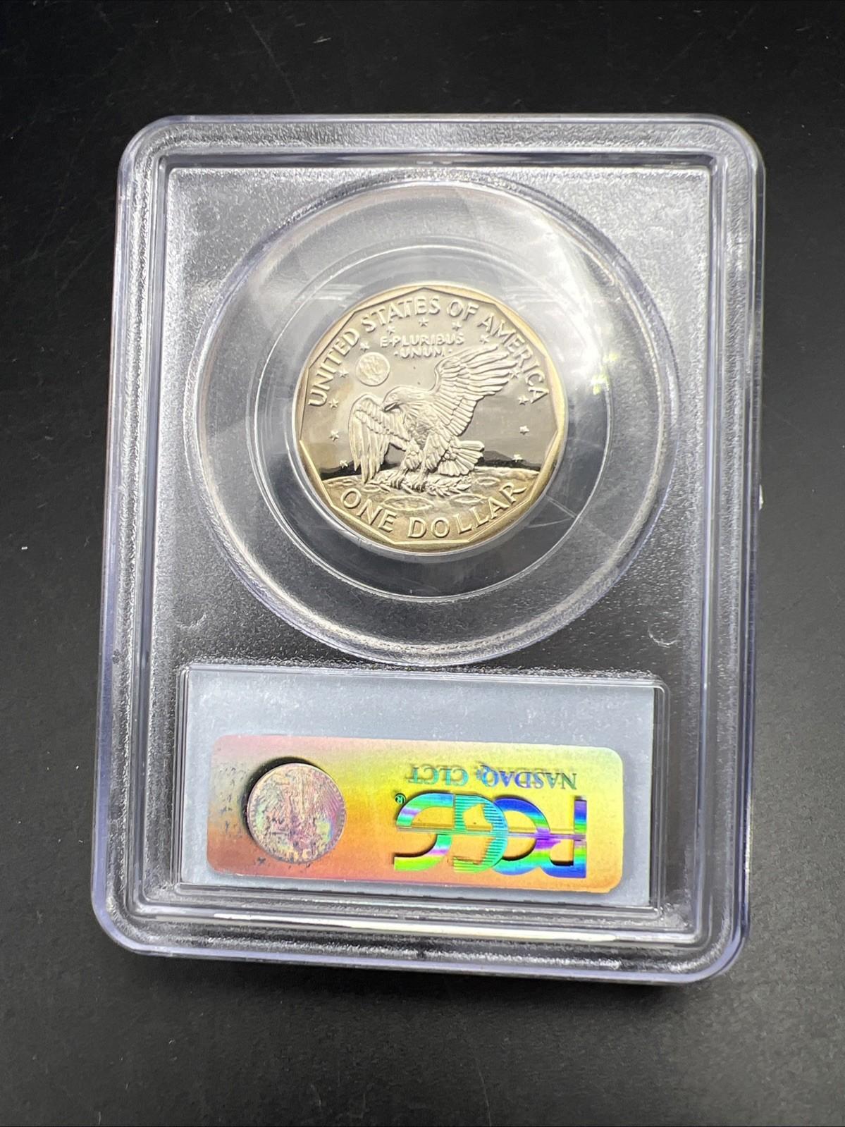 1981 S $1 SBA Susan B Anthony Dollar PCGS PR70 DCAM Type 1 Variety Some Tone #81