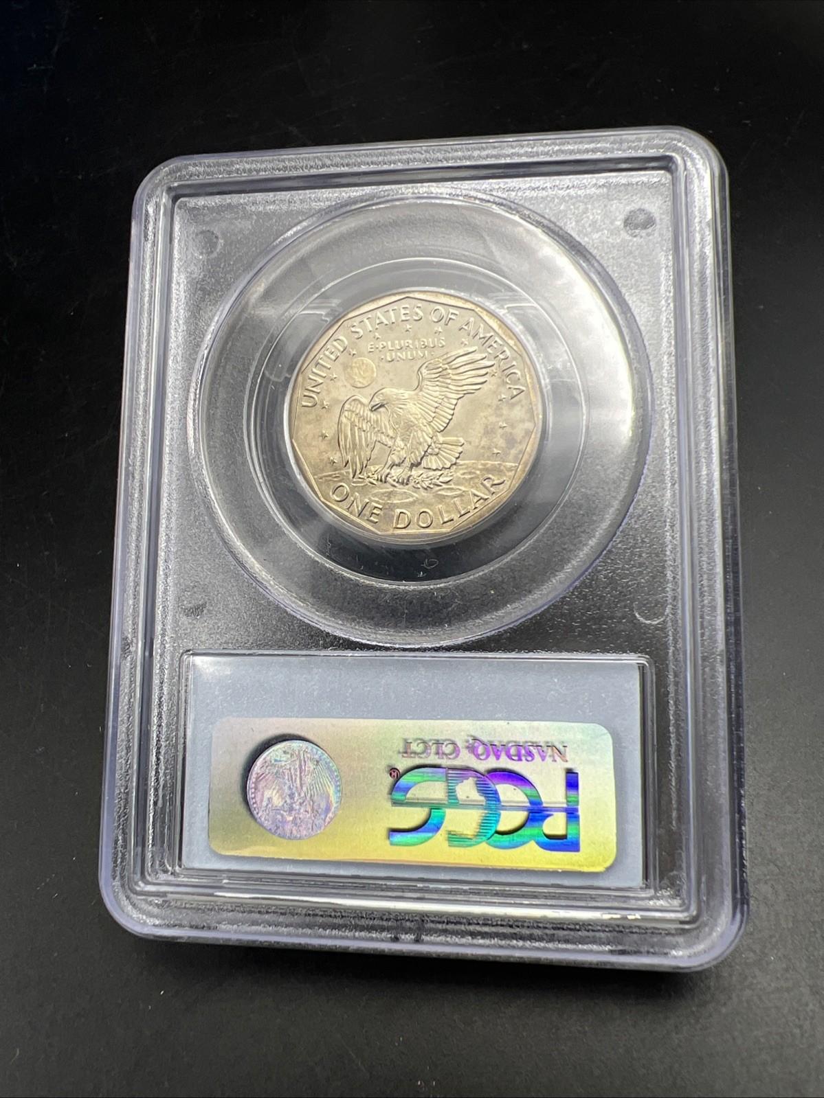 1980 S $1 SBA Susan B Anthony Dollar Coin PCGS PR70 DCAM Some Toning #52