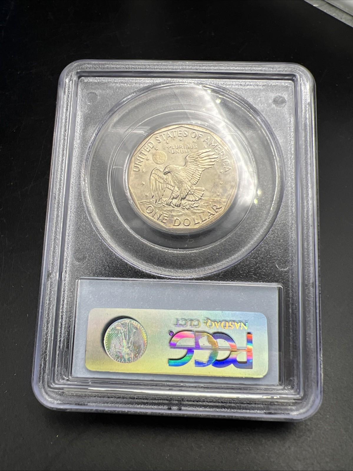 1980 S $1 SBA Susan B Anthony Dollar Coin PCGS PR70 DCAM Some Toning #52