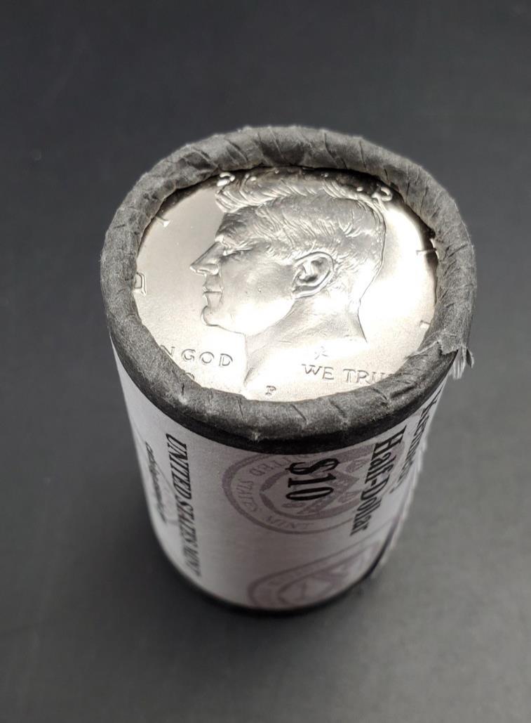 2024 P JFK 50c Kennedy Half Dollar US Mint OBW Roll US 20 Coins BU UNC