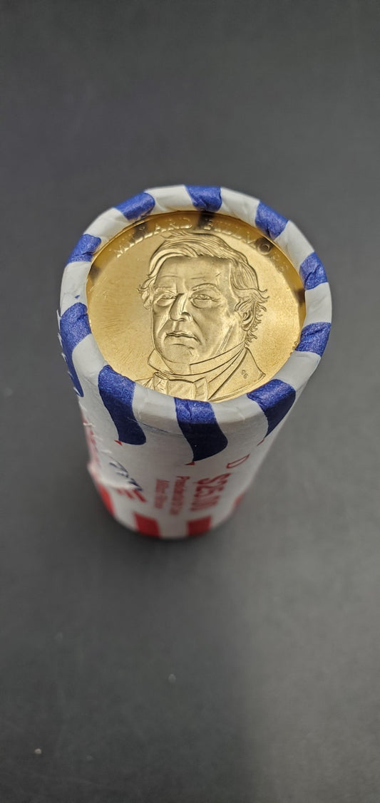 2010 D Millard Fillmore Presidential Dollar Coin BU Roll $25 UNC U.S. Mint Roll