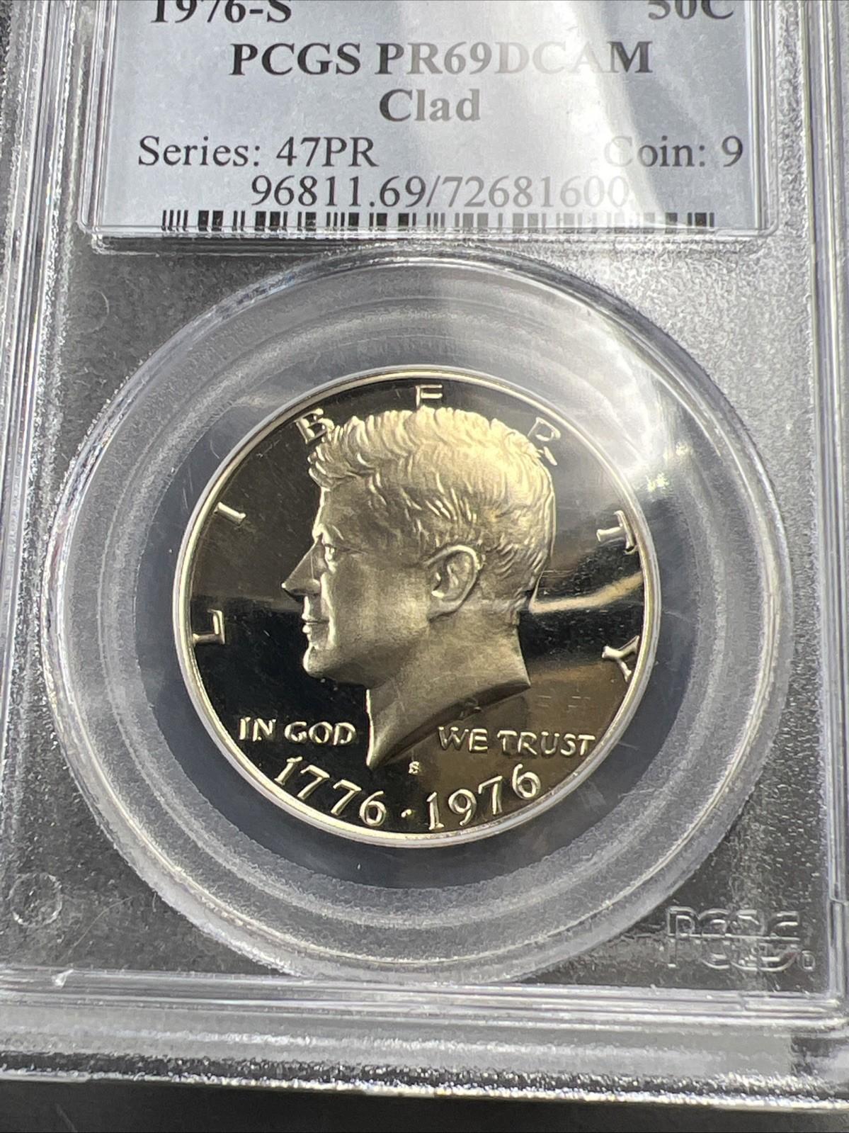 1976 50c Kennedy Proof 50c Clad Copper Nickel Half Dollar PCGS PR69DCAM #0 Nice