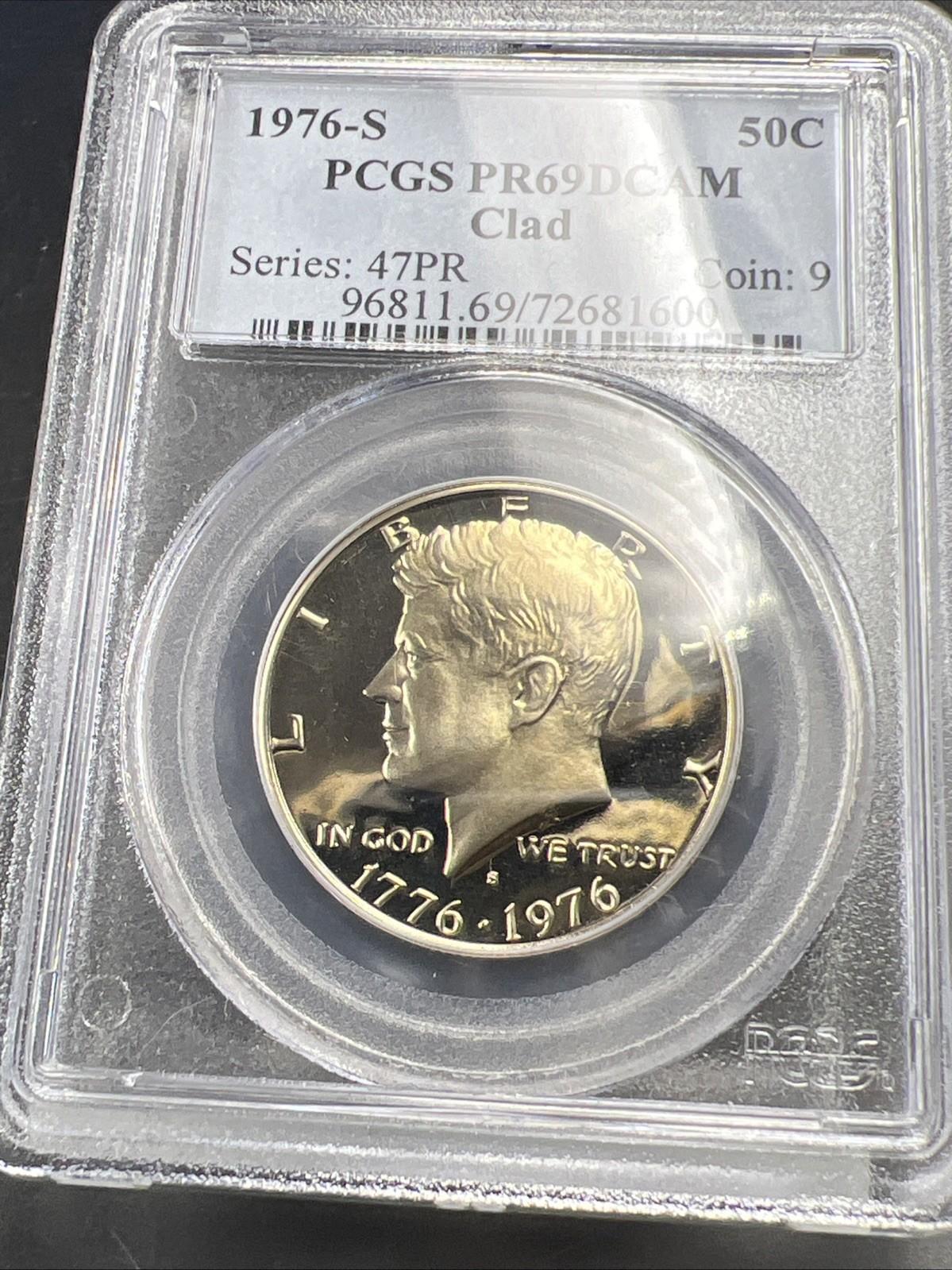 1976 50c Kennedy Proof 50c Clad Copper Nickel Half Dollar PCGS PR69DCAM #0 Nice