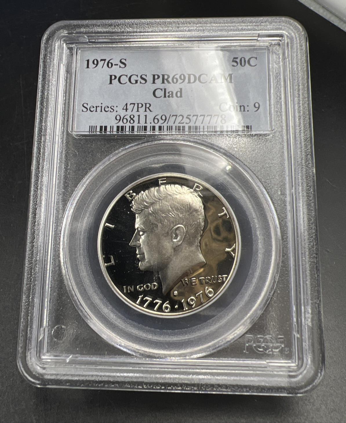 1976 50c Kennedy Proof 50c Clad Copper Nickel Half Dollar PCGS PR69DCAM #778