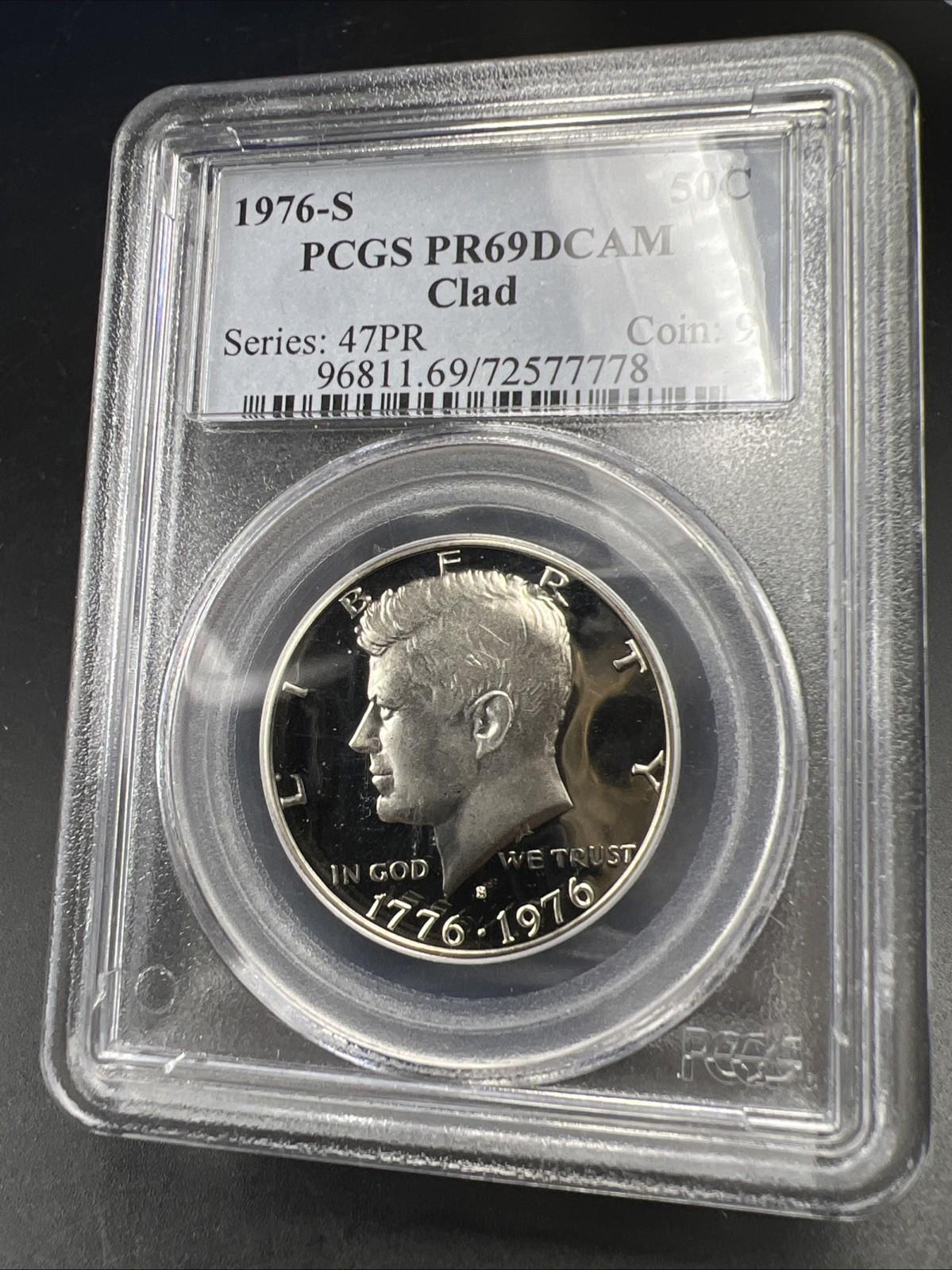 1976 50c Kennedy Proof 50c Clad Copper Nickel Half Dollar PCGS PR69DCAM #778