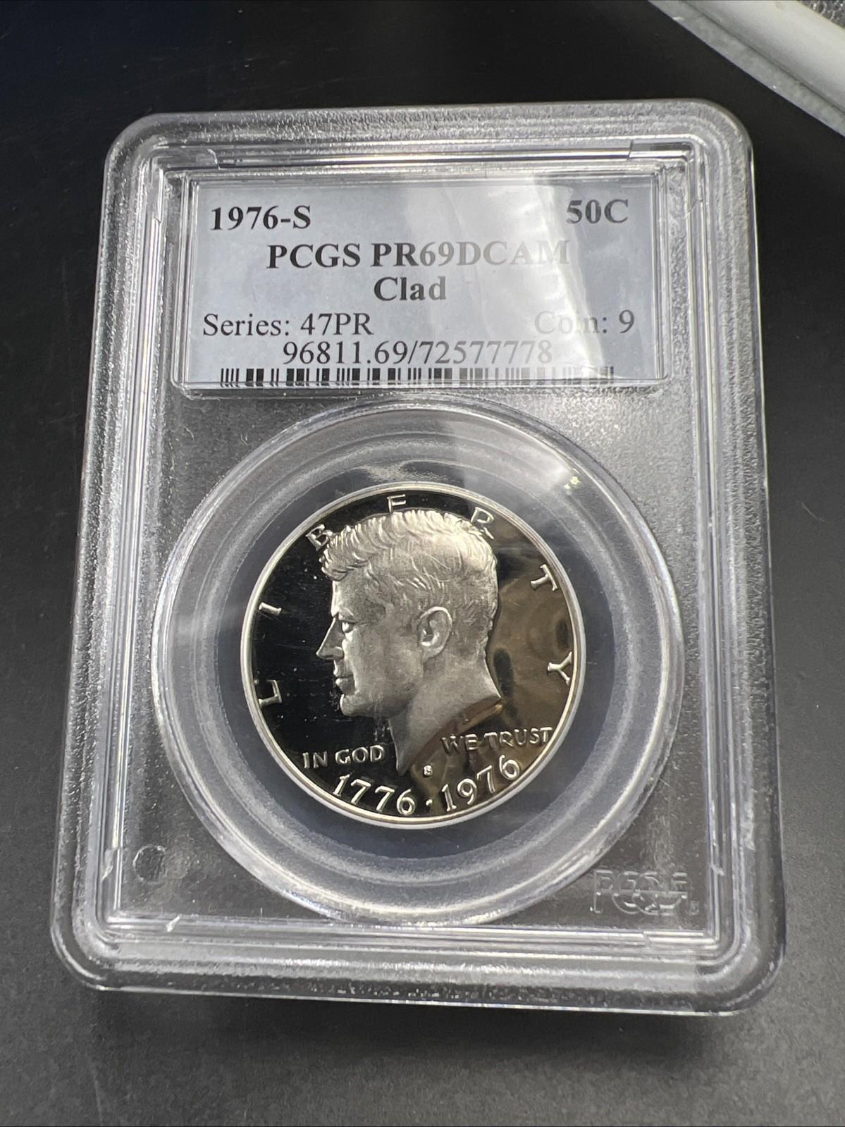 1976 50c Kennedy Proof 50c Clad Copper Nickel Half Dollar PCGS PR69DCAM #778