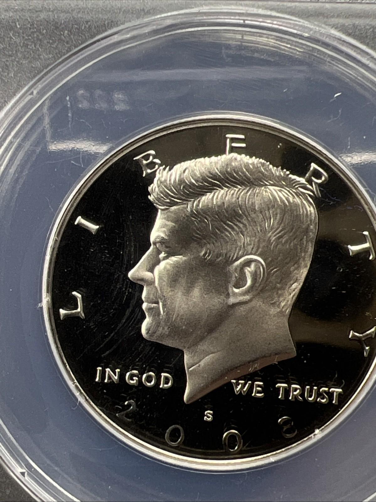 2008 S 50c Kennedy Copper Nickel Clad Proof Half Dollar PR70 DCAM ANACS FDOI #68