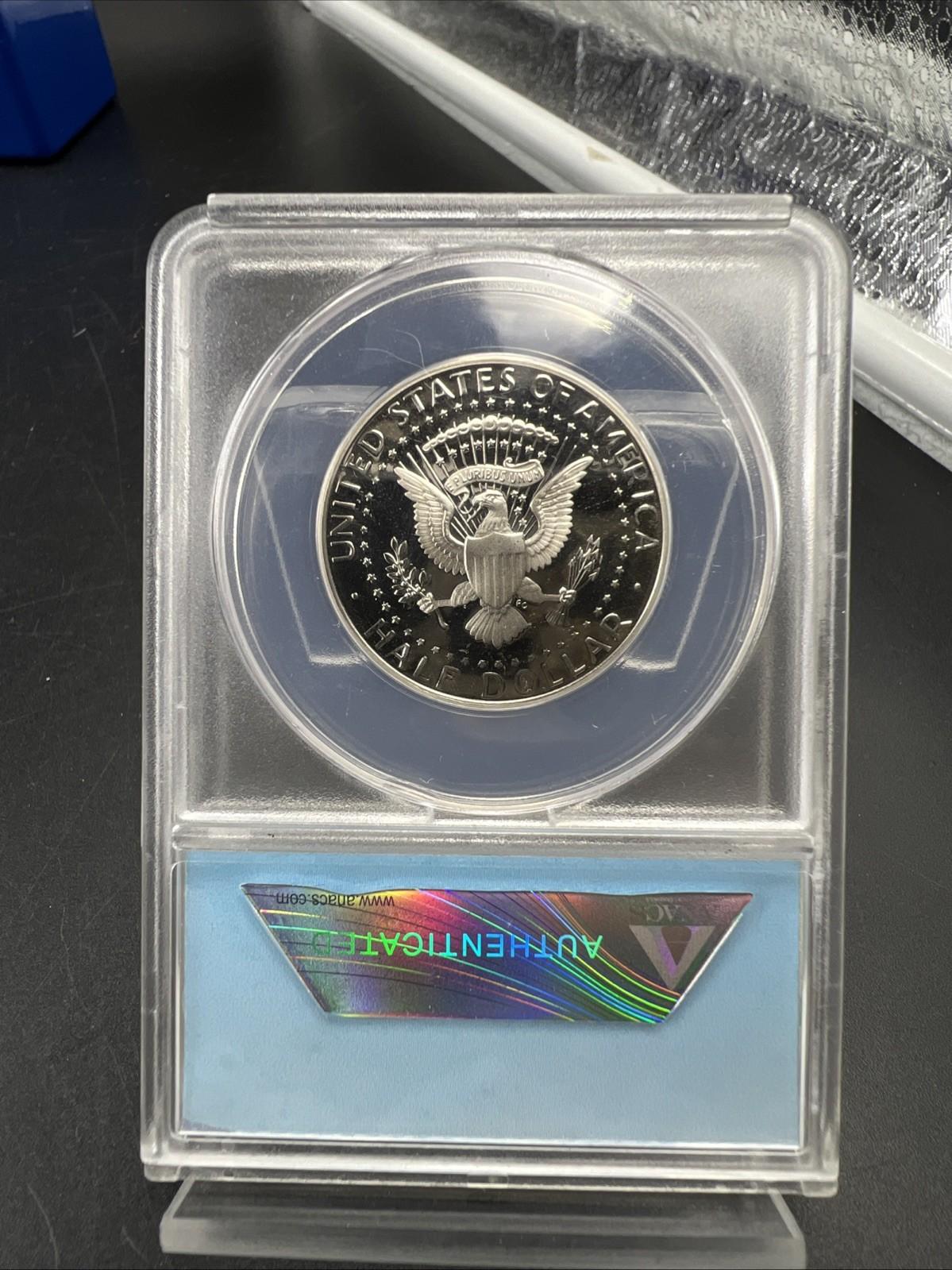 2008 S 50c Kennedy Copper Nickel Clad Proof Half Dollar PR70 DCAM ANACS FDOI #68