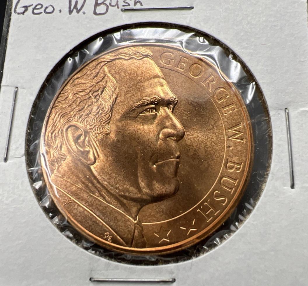 President George W Bush Bronze Medal US Mint UNC SK#A