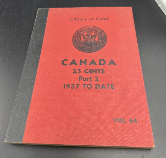 Library of Coins brand Album Canada 25 Cents Part 2 Vol 64 EMPTY USED NO COINS