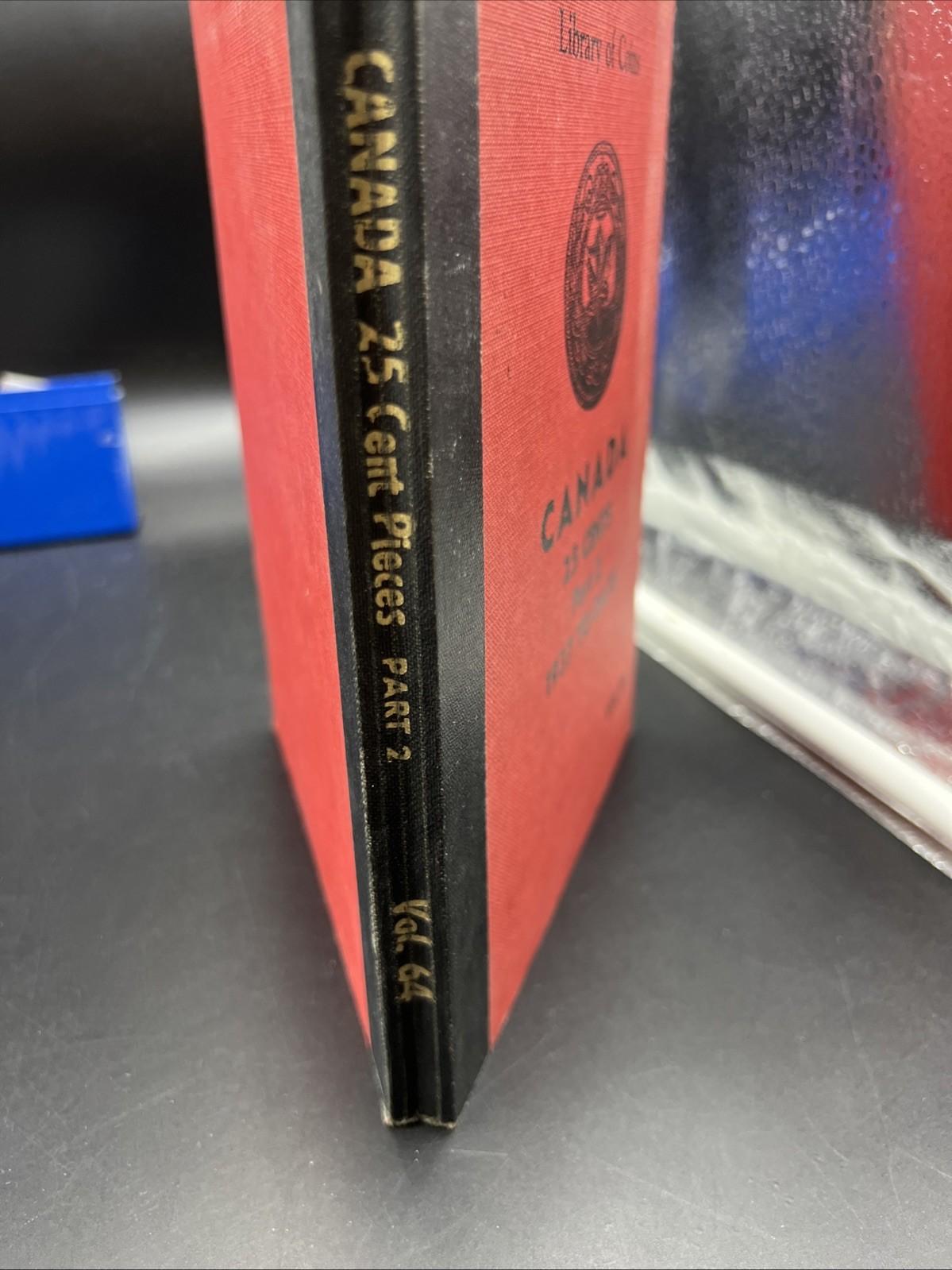 Library of Coins brand Album Canada 25 Cents Part 2 Vol 64 EMPTY USED NO COINS