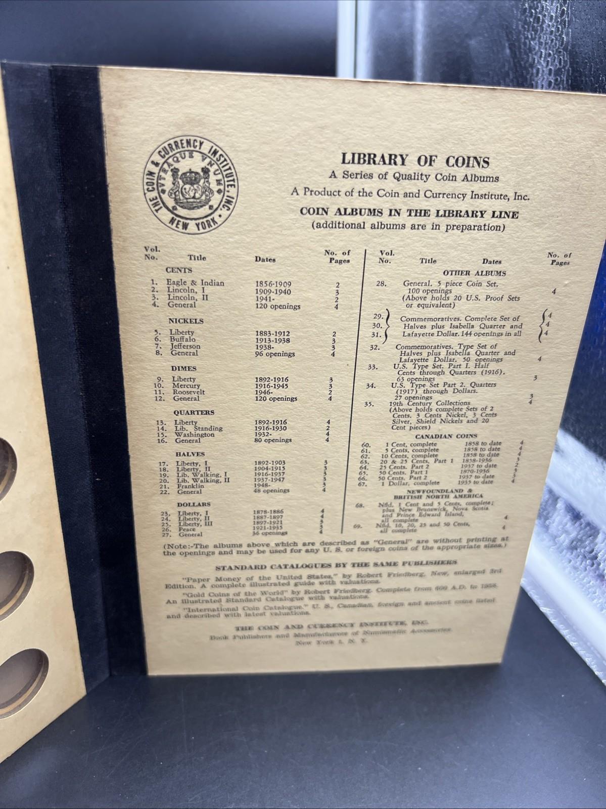 Library of Coins brand Album Canada 25 Cents Part 2 Vol 64 EMPTY USED NO COINS