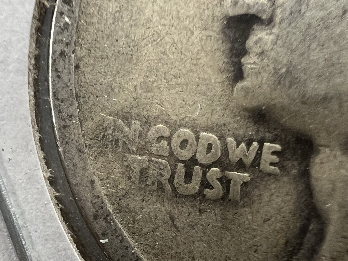 1934 25c Washington Silver Quarter Coin Double Die Obverse AG About Good Circ