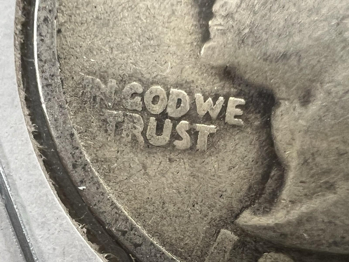 1934 25c Washington Silver Quarter Coin Double Die Obverse AG About Good Circ