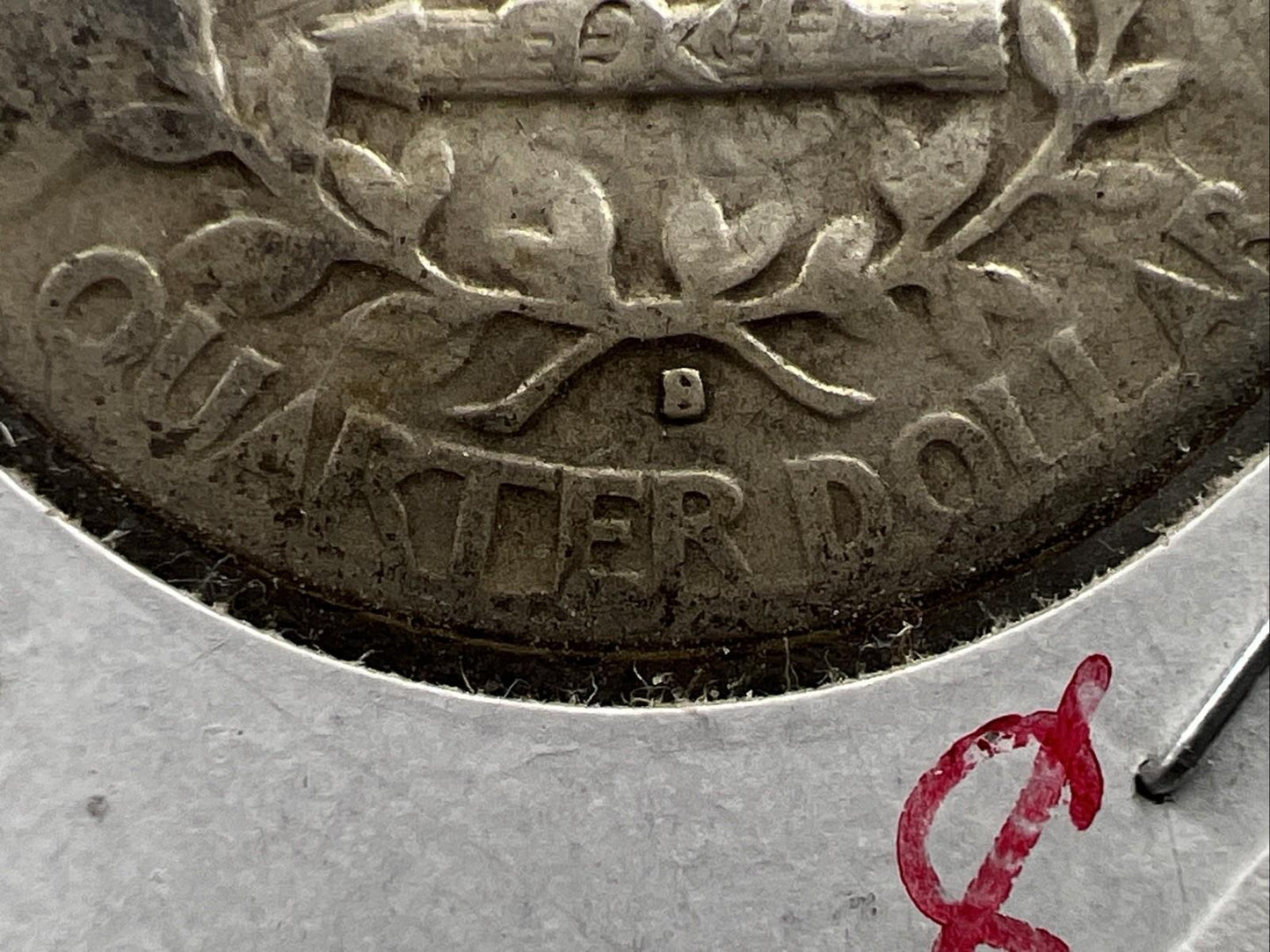 1950 S / D OMM Variety 25c Washington Silver Quarter Coin AG About Good