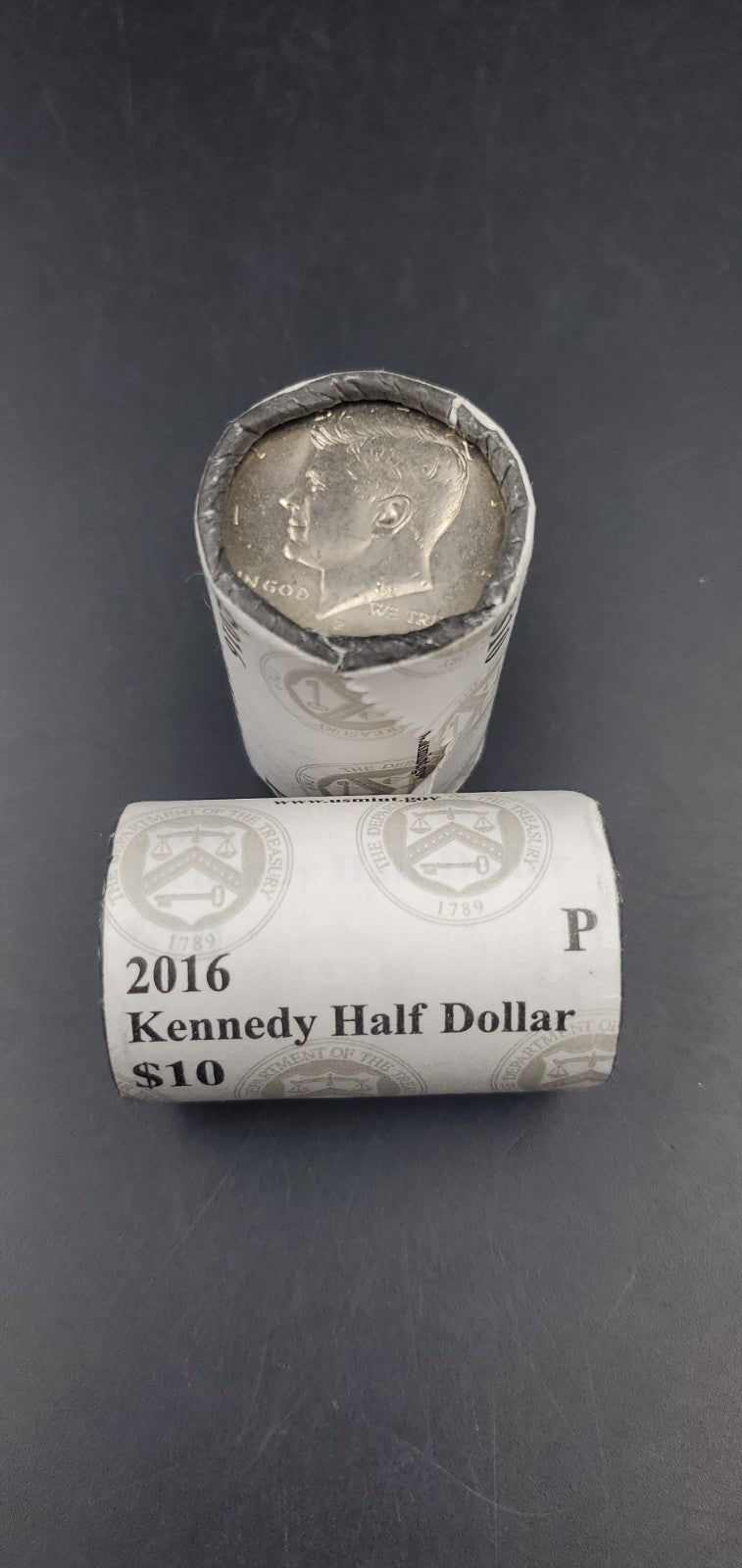 2016 P JFK 50c Kennedy Half Dollar US Mint OBW Roll US 20 Coins BU UNC