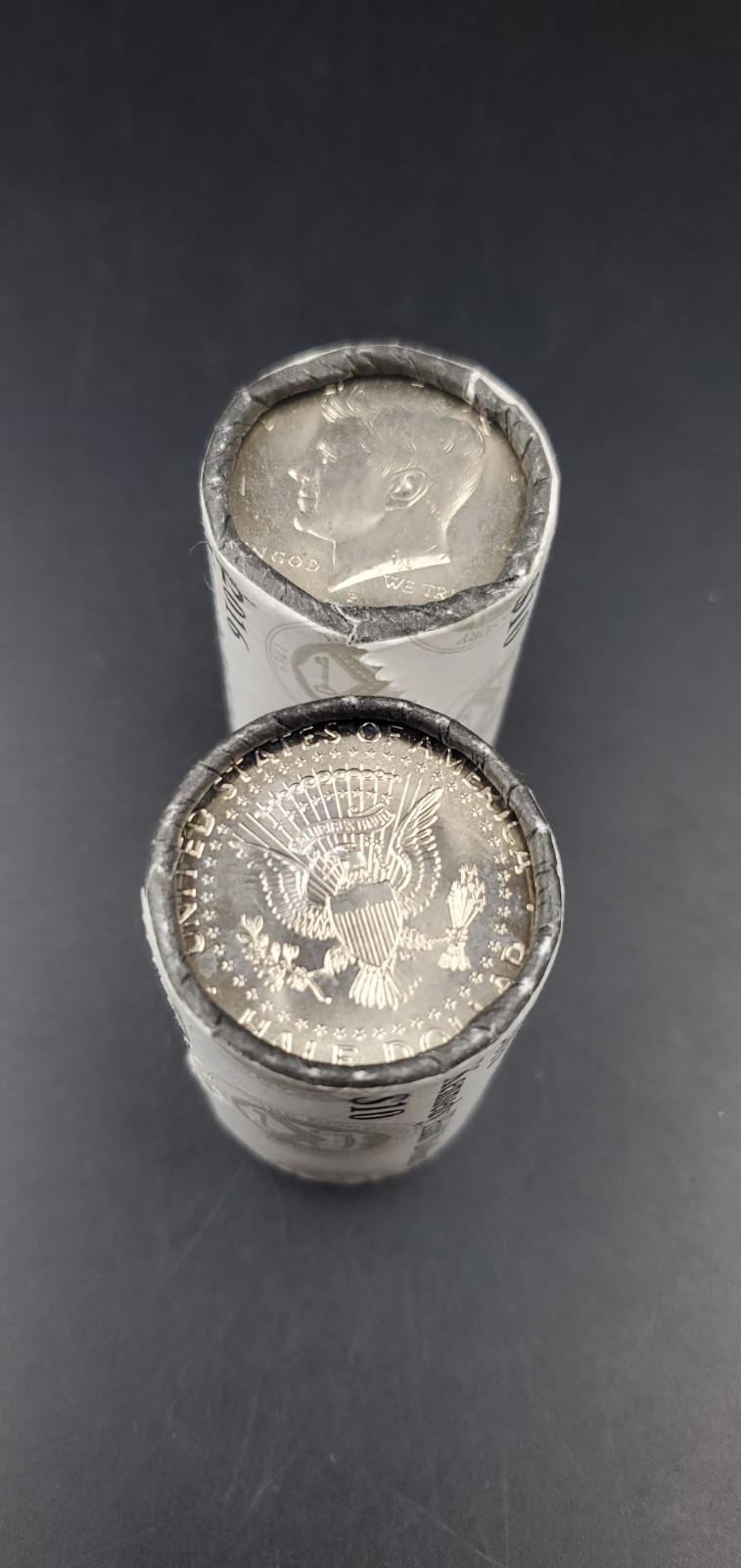 2016 P JFK 50c Kennedy Half Dollar US Mint OBW Roll US 20 Coins BU UNC