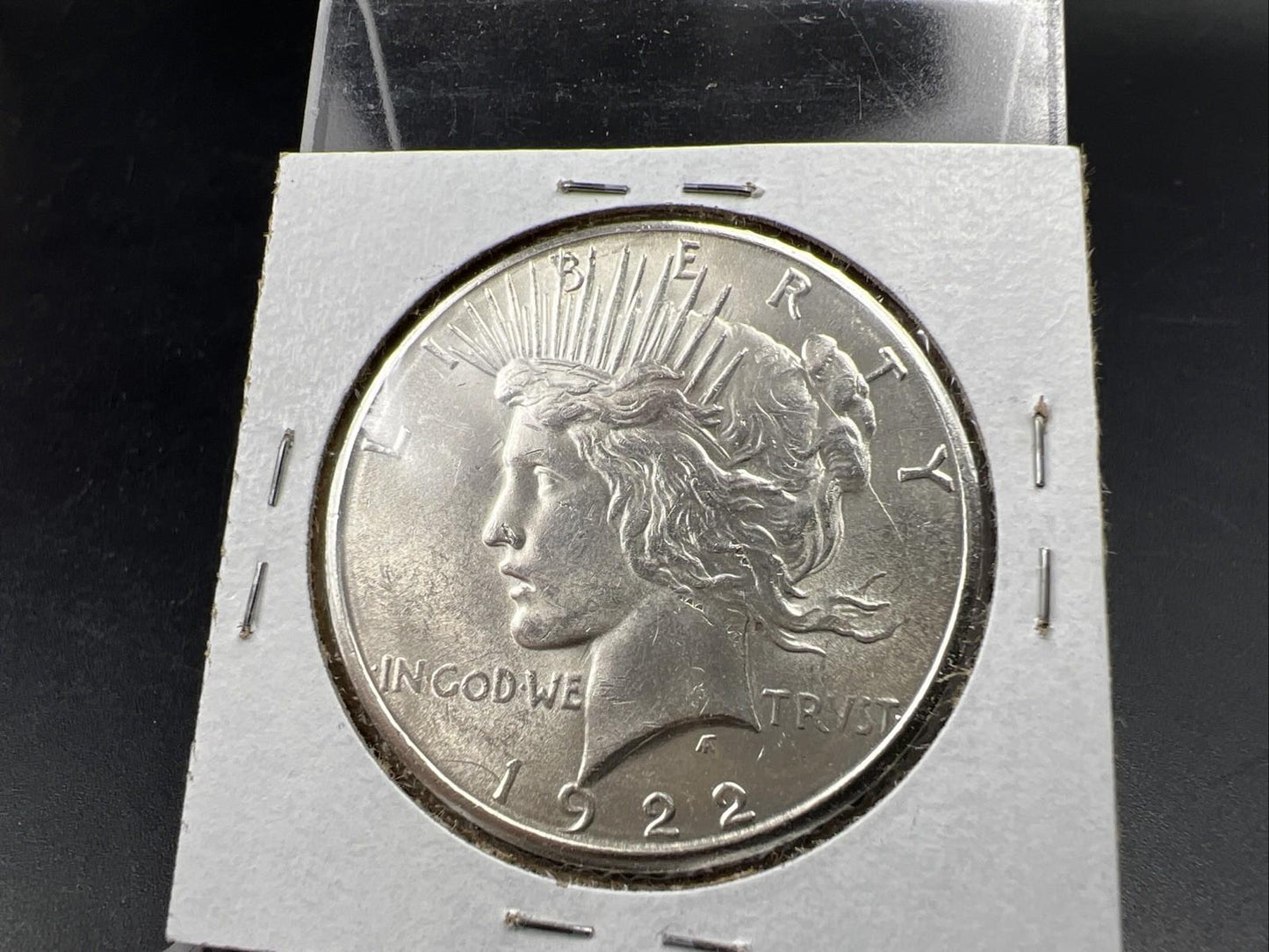 1922 S $1 Peace Silver Dollar Coin CH AU / CU UNC Heavy Die Polish Reverse