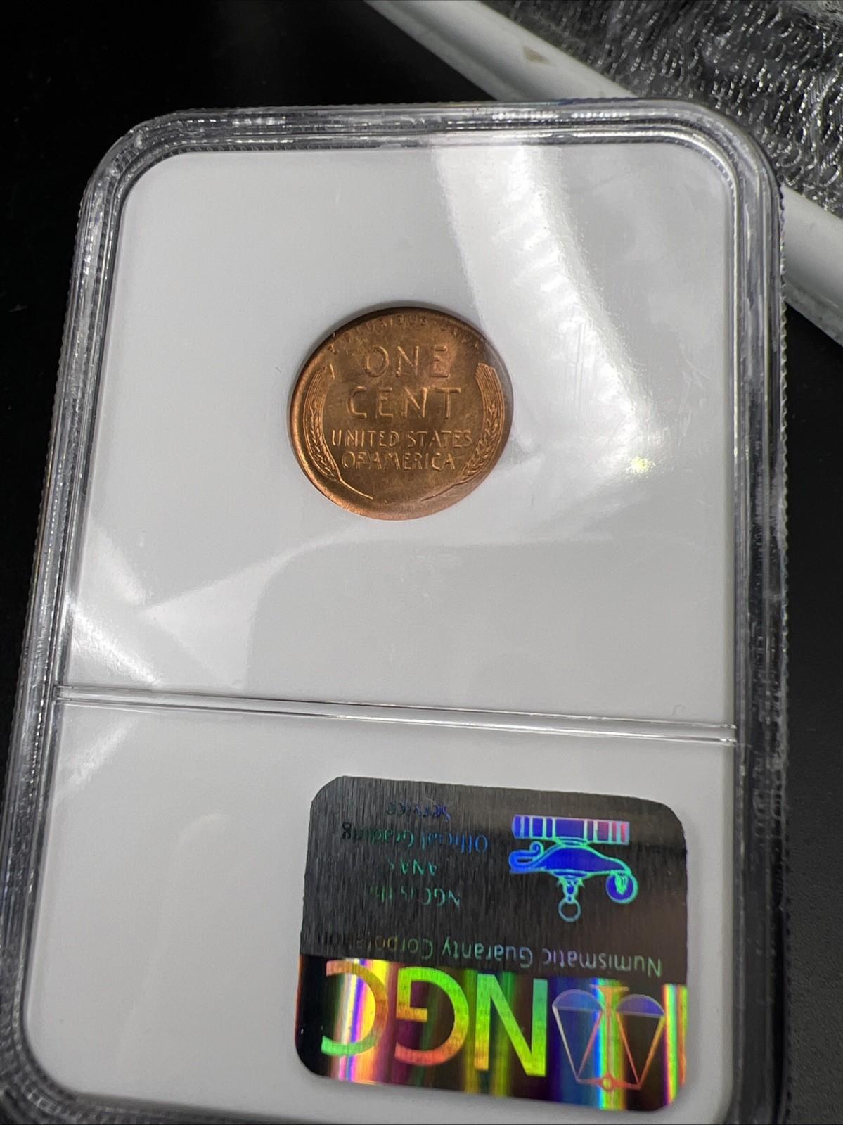 1946 S 1c Lincoln Wheat Cent Penny Coin NGC MS66 Gem BU UNC #087