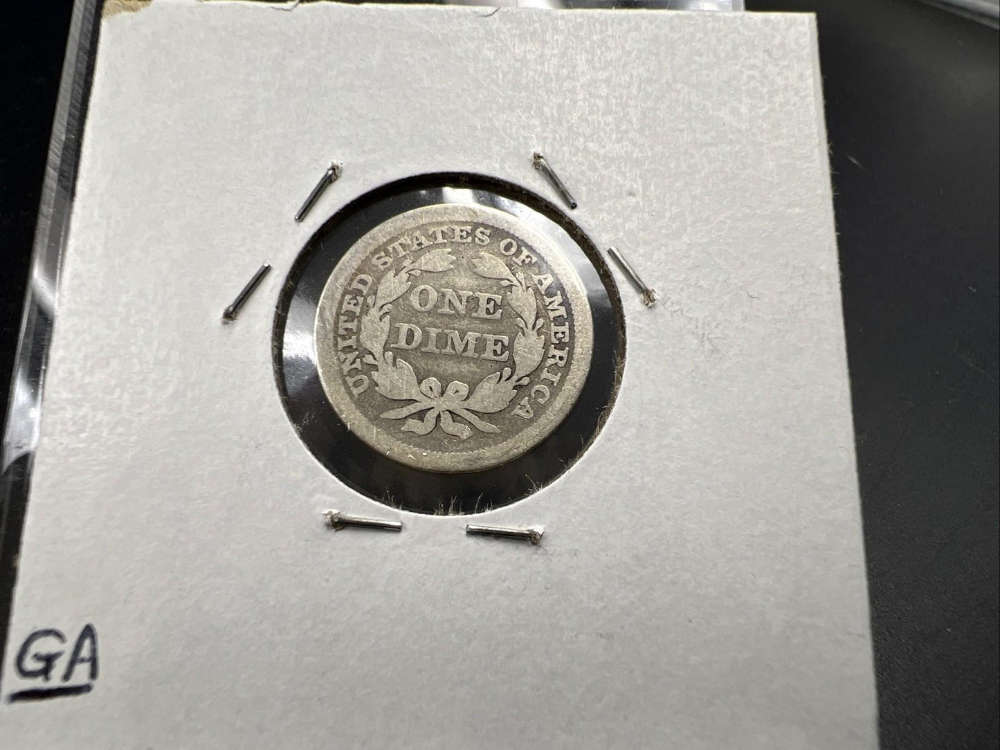 1841 10c Seated Liberty Dime Coin Choice G Good Circ SK#A