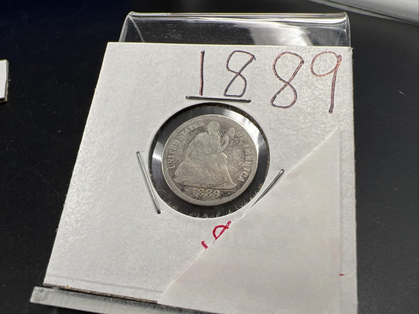 1889 10c Seated Liberty Dime Coin Choice AG About Good Circ SK#A