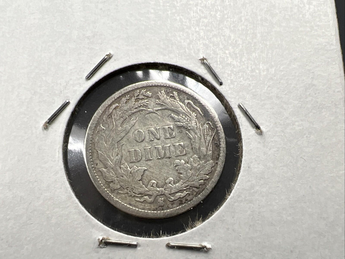 1887 S 10c Seated Liberty Silver Dime Coin XF EF Extra Fine Circ