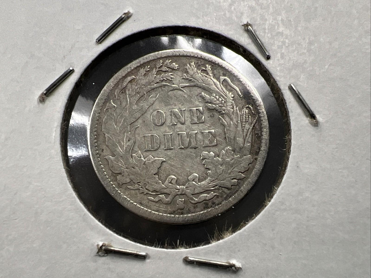1887 S 10c Seated Liberty Silver Dime Coin XF EF Extra Fine Circ