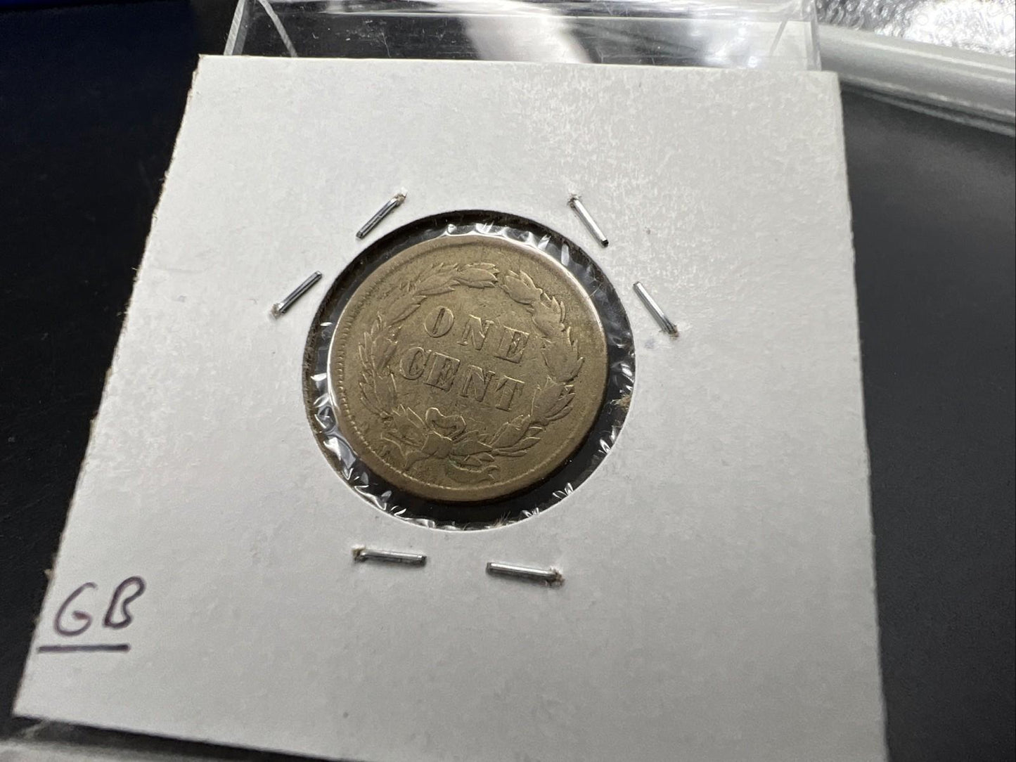 1859 1c Indian Head Cent Penny Choice Fine Circ Struck Thru Grease Obverse SKU#A