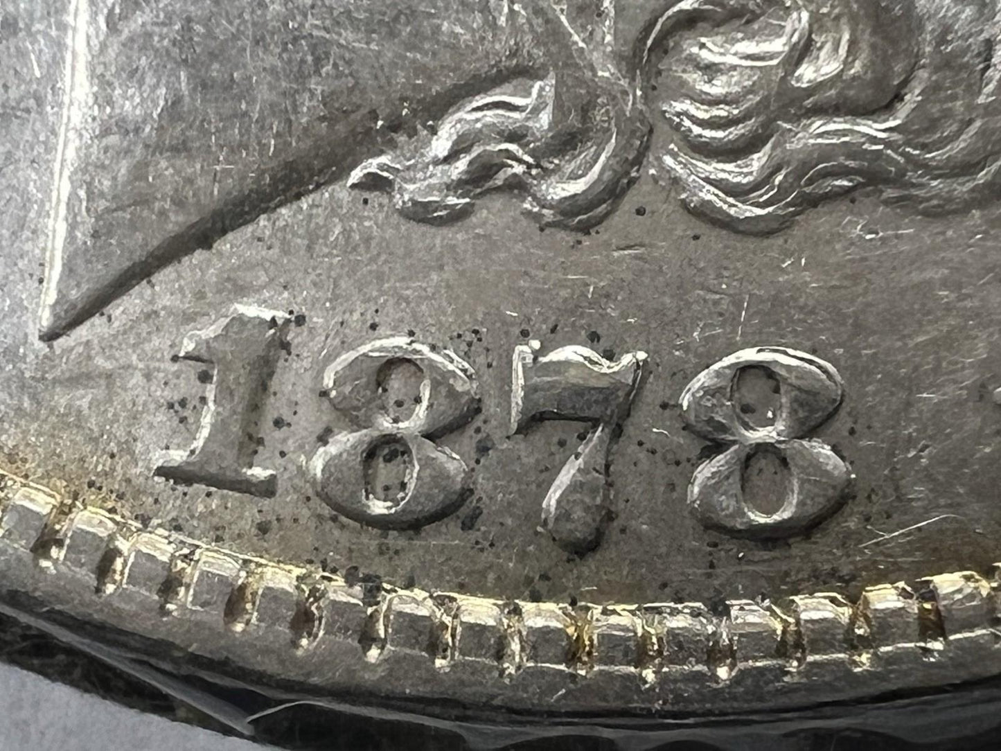 1878 P $1 Morgan Silver Dollar Coin VAM 170 HOT 50 Double Date AU About UNC