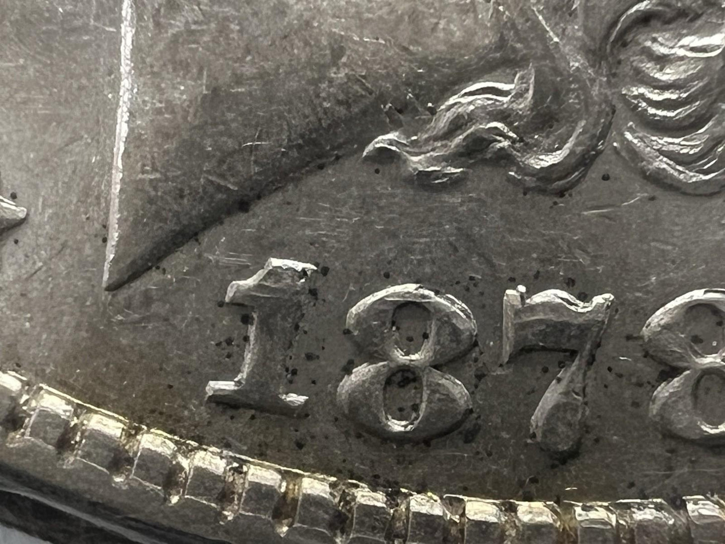 1878 P $1 Morgan Silver Dollar Coin VAM 170 HOT 50 Double Date AU About UNC