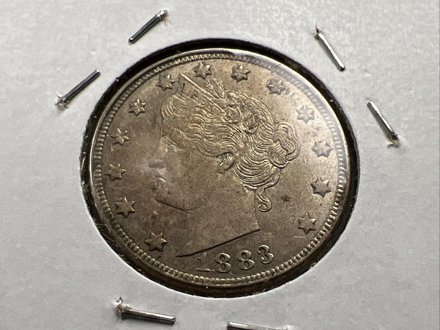 1883 No Cents Liberty V Nickel Variety Coin CH XF / AU Toned SKU#A