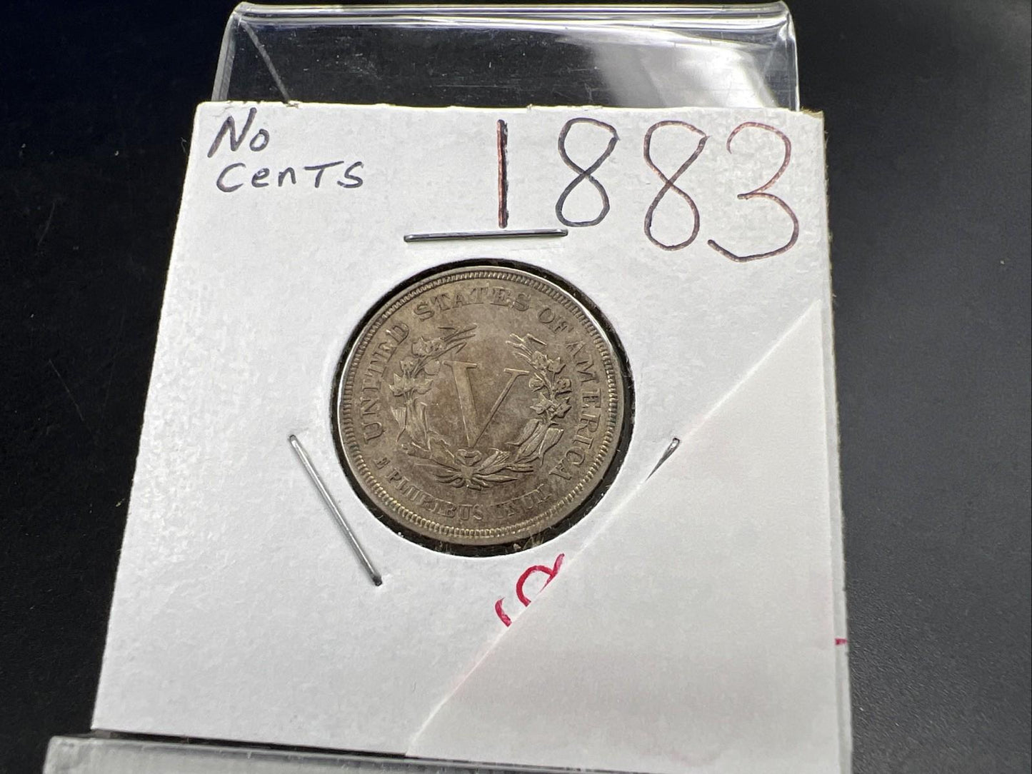 1883 No Cents Liberty V Nickel Variety Coin CH XF / AU Toned SKU#A