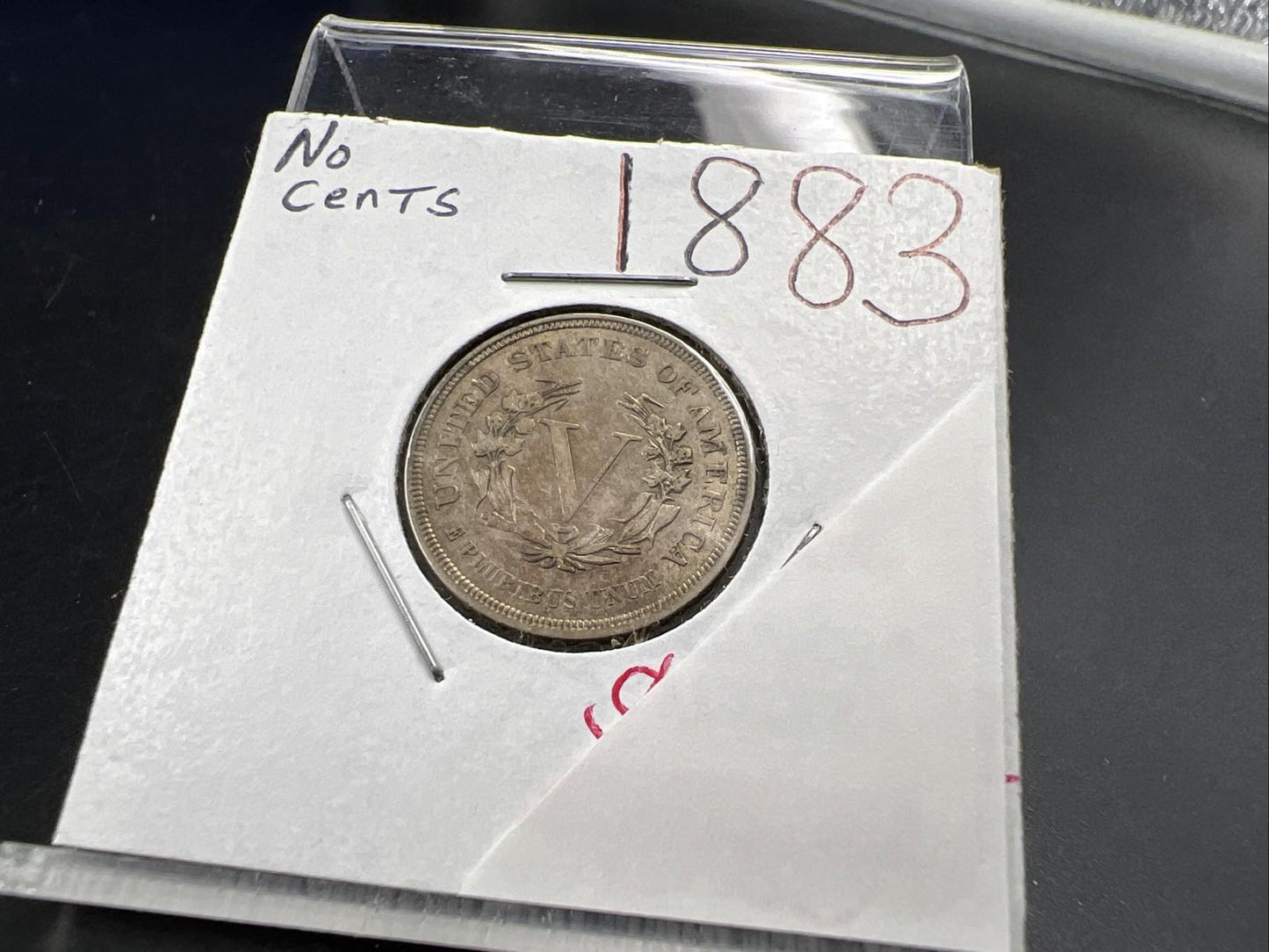 1883 No Cents Liberty V Nickel Variety Coin CH XF / AU Toned SKU#A