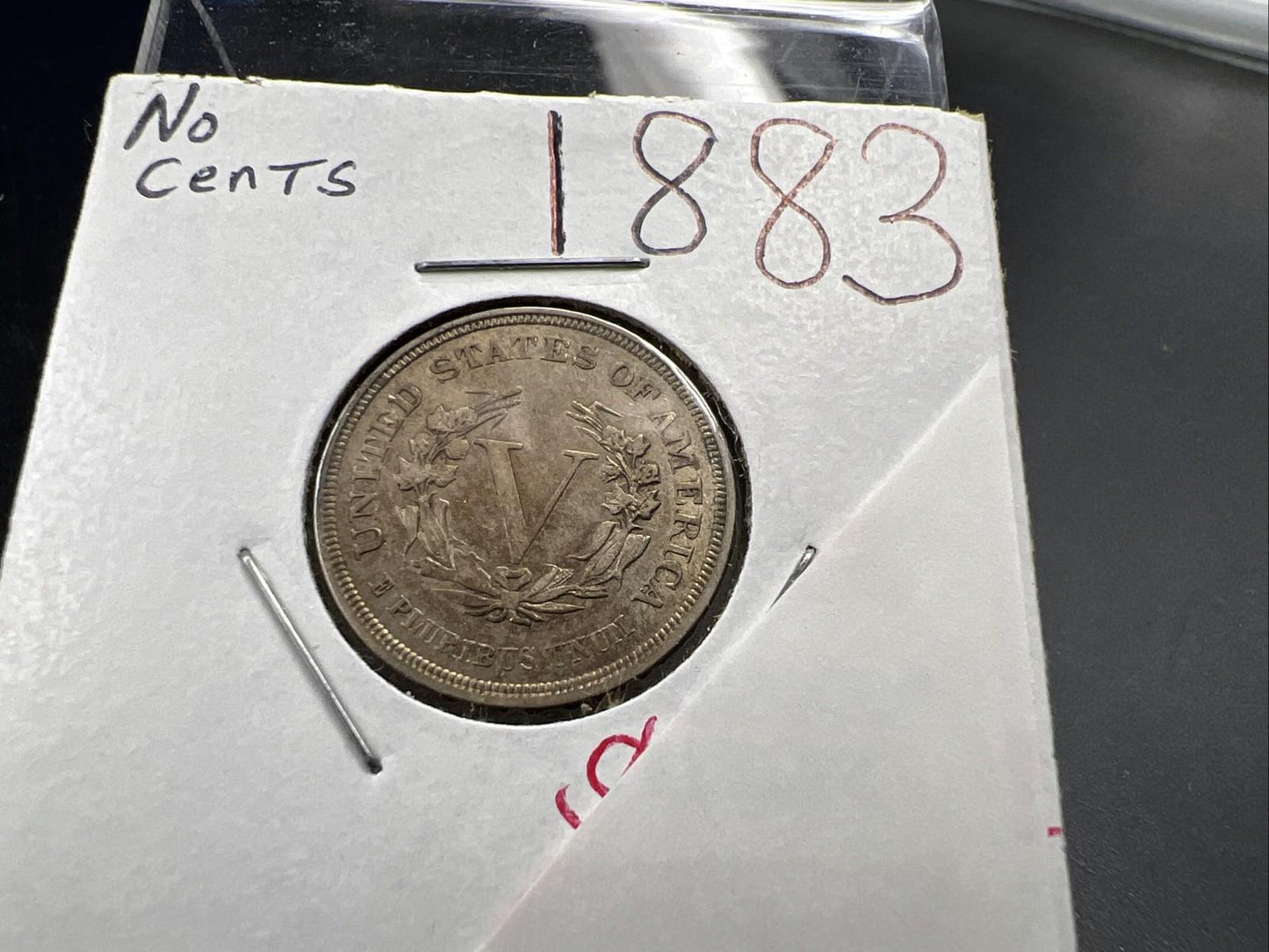 1883 No Cents Liberty V Nickel Variety Coin CH XF / AU Toned SKU#A