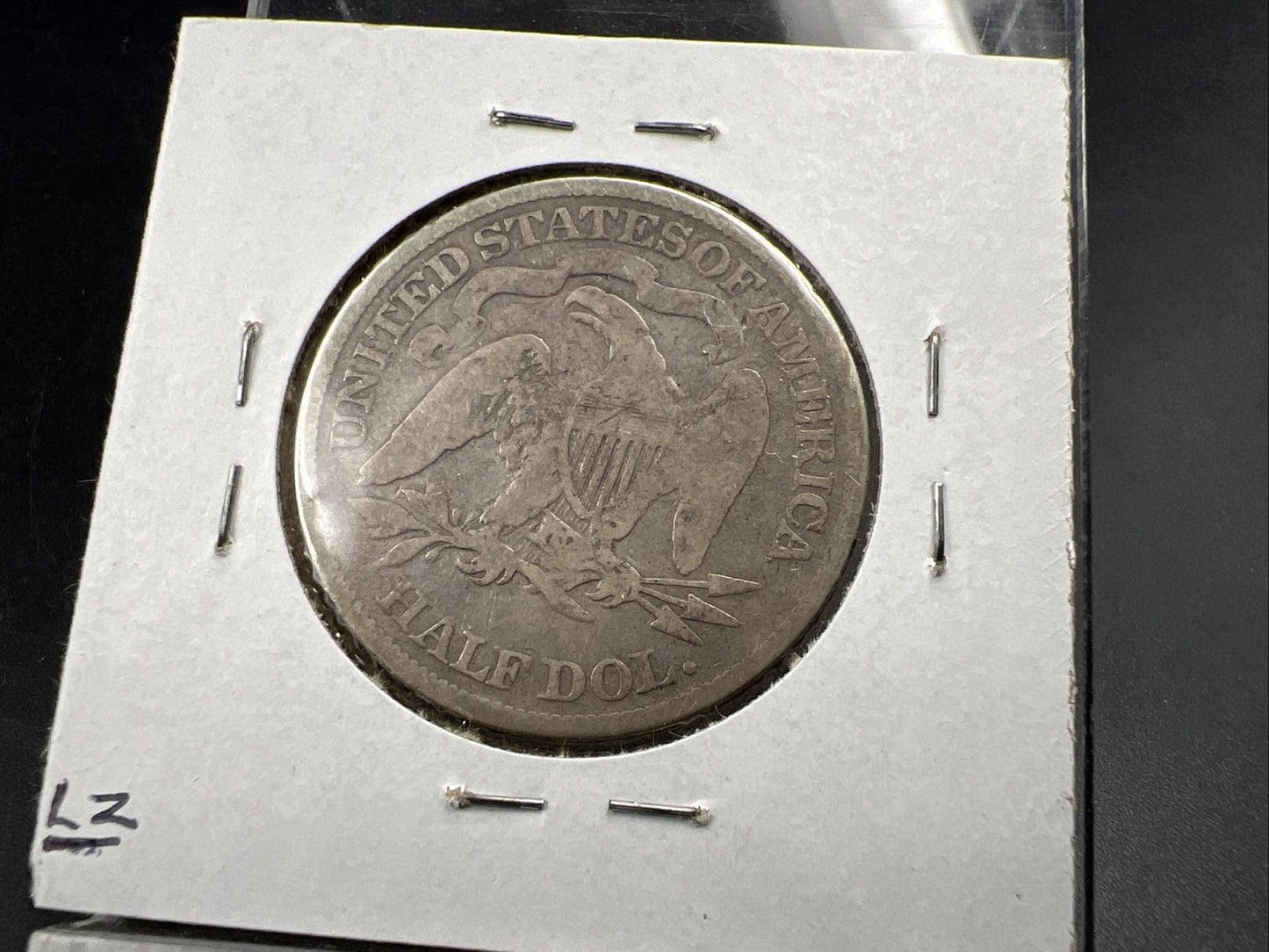 1870 50c Seated Liberty Silver Half Dollar AG / G Details OBV Scratch