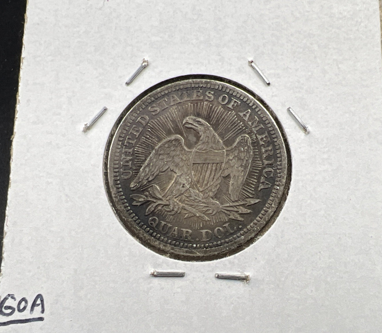 1853 25C Seated Liberty Silver Quarter Coin Choice VF Very Fine Neat Toning