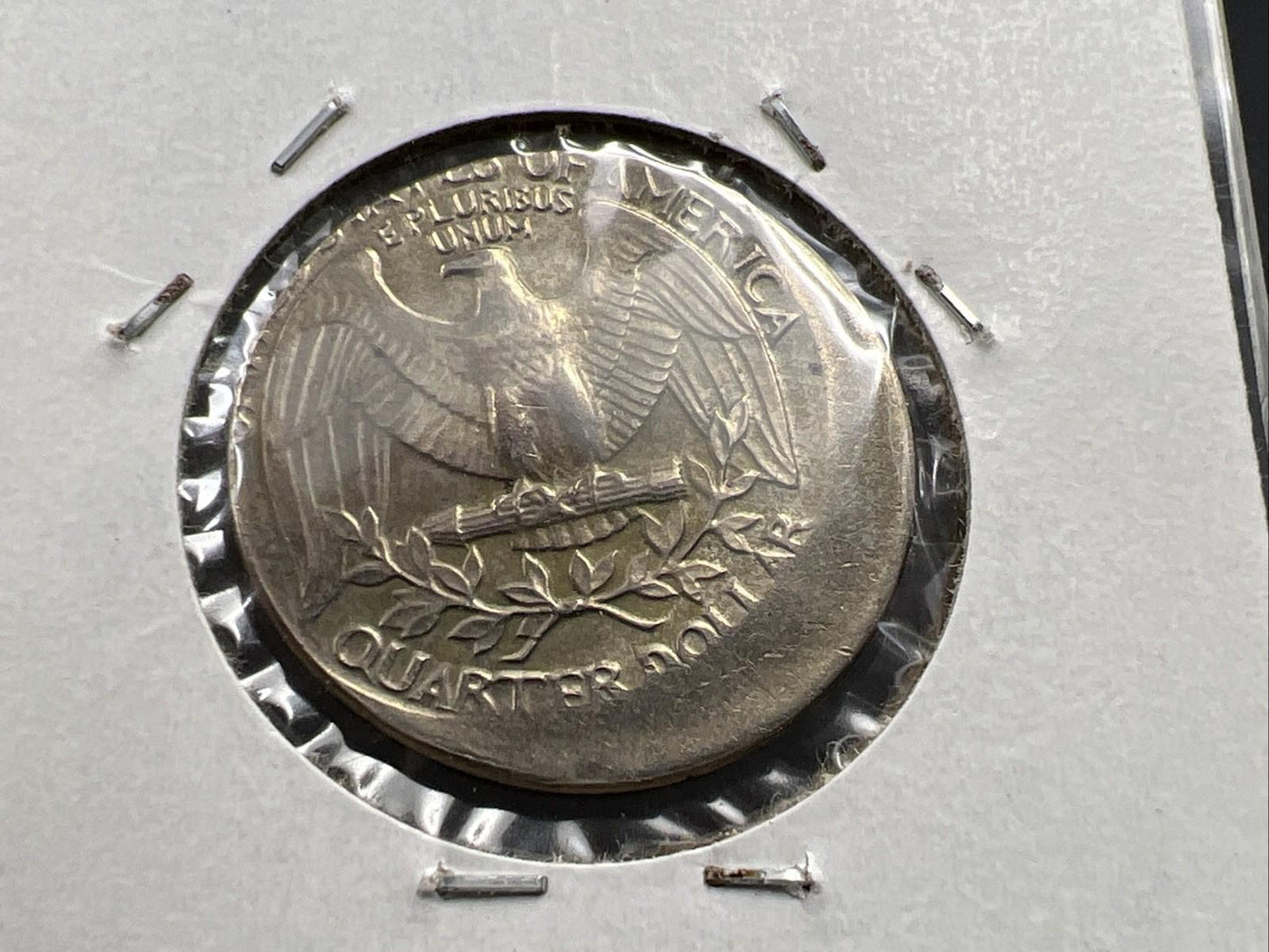 1983 P 25c Washington Quarter Coin Off Center Error CH AU