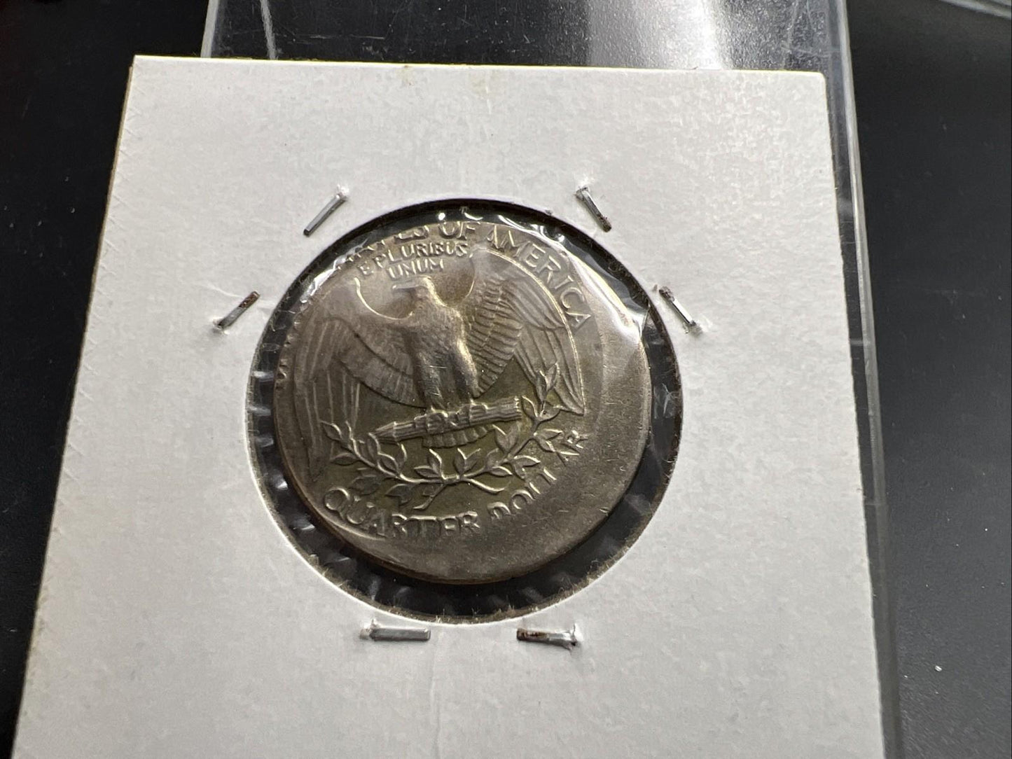 1983 P 25c Washington Quarter Coin Off Center Error CH AU