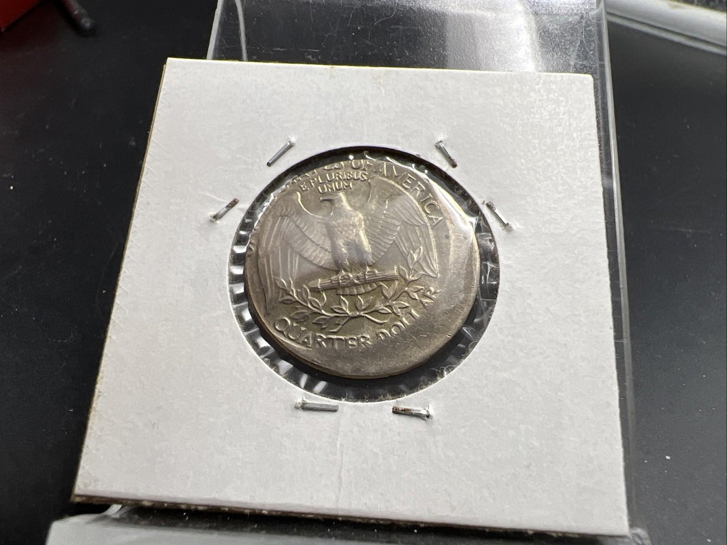 1983 P 25c Washington Quarter Coin Off Center Error CH AU