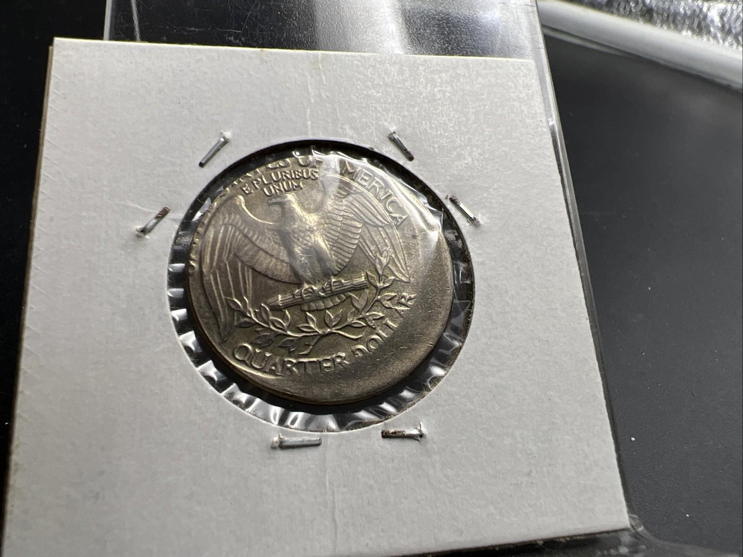 1983 P 25c Washington Quarter Coin Off Center Error CH AU