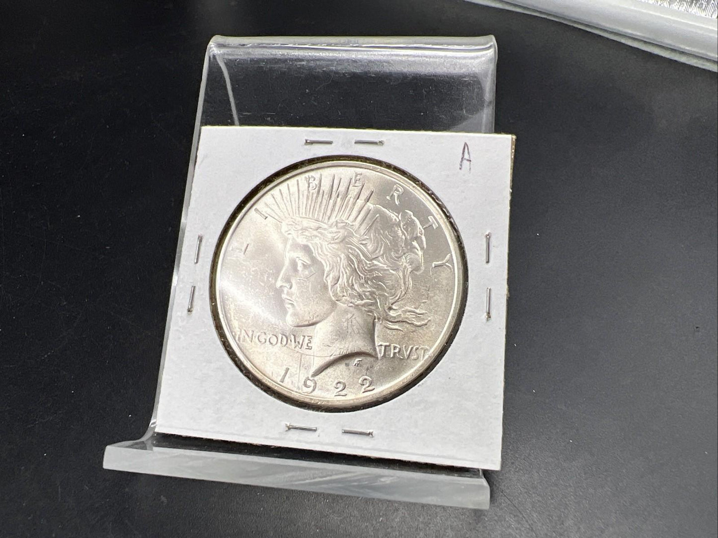 1922 P $1 Peace Silver Dollar Coin CH BU UNC Die Break on Wing VAM SK#A