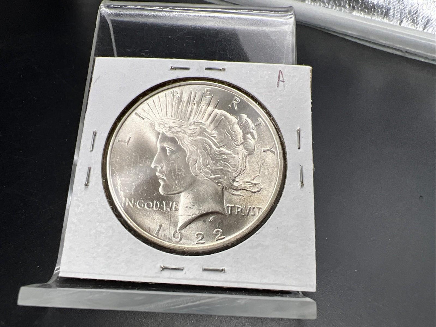 1922 P $1 Peace Silver Dollar Coin CH BU UNC Die Break on Wing VAM SK#A