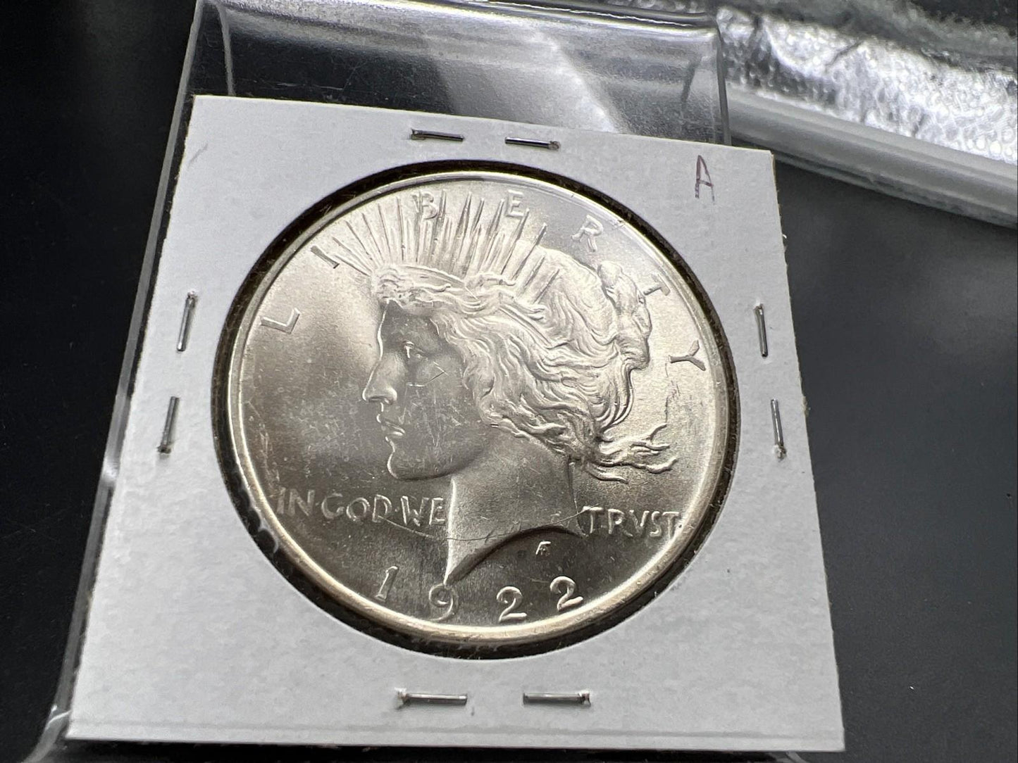 1922 P $1 Peace Silver Dollar Coin CH BU UNC Die Break on Wing VAM SK#A