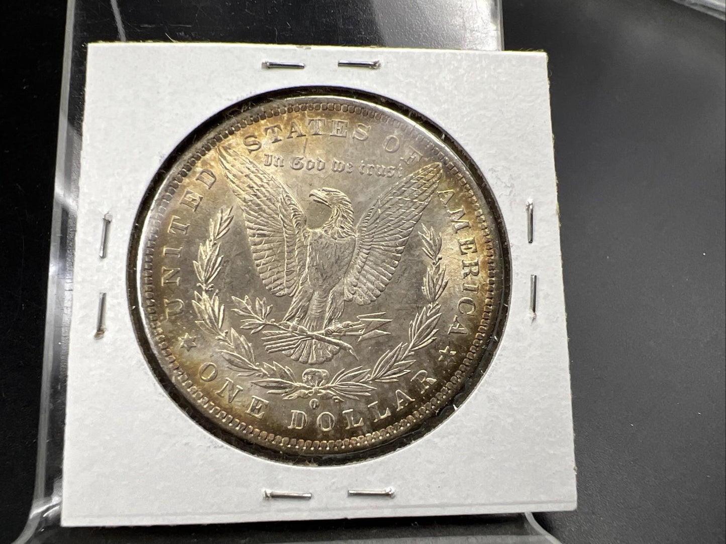 1884 O $1 Morgan Silver Dollar Coin BU UNC Nice Toning Toner SK#1A