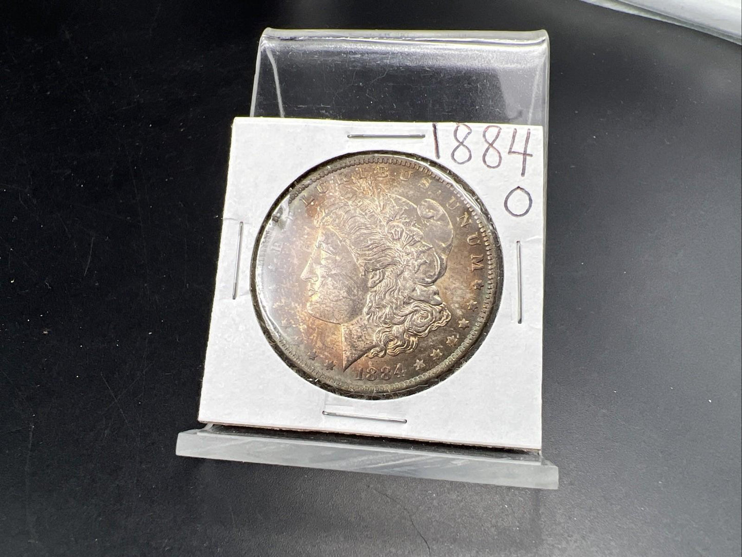 1884 O $1 Morgan Silver Dollar Coin BU UNC Nice Toning Toner SK#1A