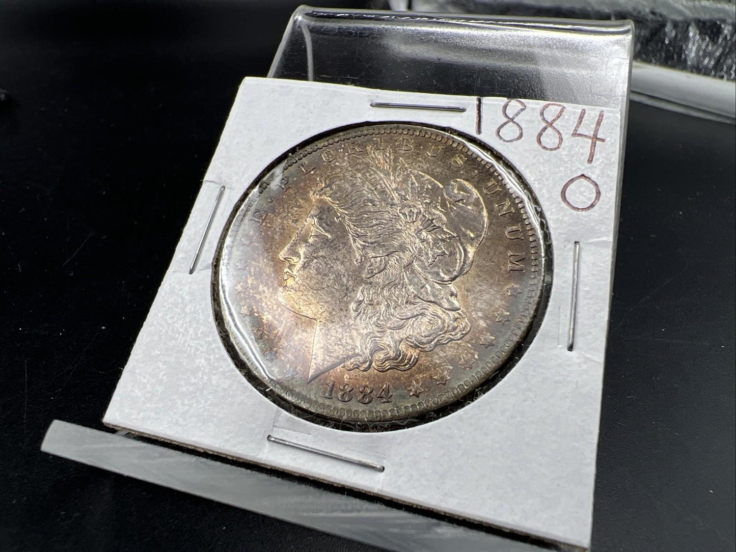 1884 O $1 Morgan Silver Dollar Coin BU UNC Nice Toning Toner SK#1A